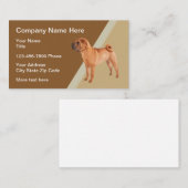 Chinesisches Shar-Pei-Dog-Thema Visitenkarte (Vorne/Hinten)