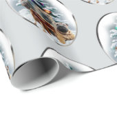 Chinesisches Shar-Pei-Weihnachtsfest Geschenkpapier (Rolleneckpunkt)