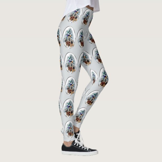 Chinesisches Shar-Pei-Weihnachtsfest Leggings (Rechts)