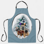 Chinesisches Shar-Pei-Weihnachtsfest Schürze (Vorderseite)