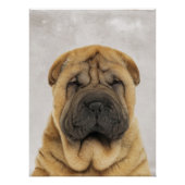 Chinesisches Sharpei Poster (Vorderseite)
