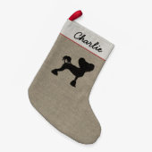 Chinesisches Silhouette Crestie Kleiner Weihnachtsstrumpf (Vorderansicht (hängend))