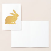 Chinesisches Silvesterkaninchen Folienkarte (Anzeige)