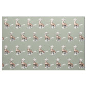 Chinesisches sitzendes Hundekunst-Gewebe mit Haube Stoff (Fat Quarter (45,7 x 55,9 cm))