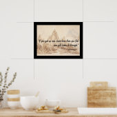 Chinesisches Sprichwort, das Sie schaffen werden Poster (Küche)