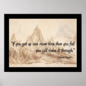 Chinesisches Sprichwort, das Sie schaffen werden Poster (Vorne)