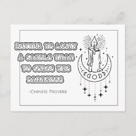 Chinesisches Sprichwort Farbpostkarte Postkarte