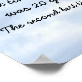 Chinesisches Sprichwort Poster (Ecke)