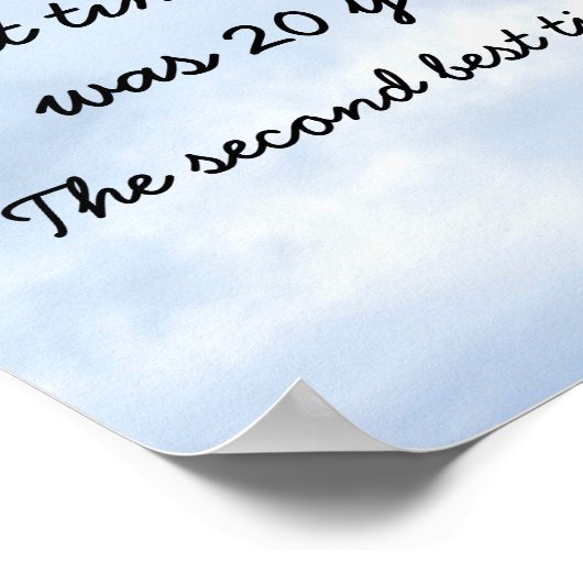 Chinesisches Sprichwort Poster (Ecke)