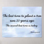 Chinesisches Sprichwort Poster (Vorne)