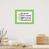 Chinesisches Sprichwort Poster (Küche)