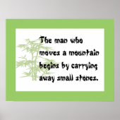 Chinesisches Sprichwort Poster (Vorne)
