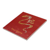 Chinesisches Sternzeichen des Sternbildes Fliese (Seite)