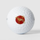 Chinesisches Sternzeichen für das Horoskop Golfball (Vorderseite)