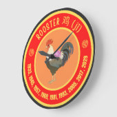 Chinesisches Sternzeichen Große Wanduhr (Winkel)