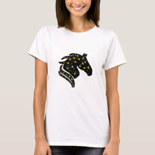 Chinesisches Sternzeichen-Pferd-Galaxie-Design für T-Shirt