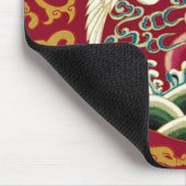 Chinesisches Storch- und Drachendesign Mousepad (Ecke)