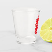 Chinesisches Symbol des doppelten Glücks Schnapsglas (Links)