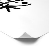 Chinesisches Symbol für Begeisterung Poster (Ecke)