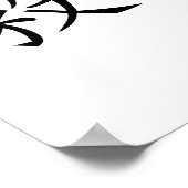 Chinesisches Symbol für Beharrlichkeit Poster (Ecke)