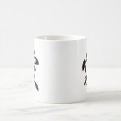 Chinesisches Symbol für die Liebe (gebürstet) Kaffeetasse (Mittel)