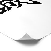 Chinesisches Symbol für Ehrlichkeit Poster (Ecke)