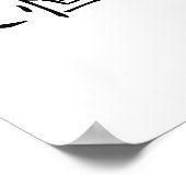 Chinesisches Symbol für ewige Liebe Poster (Ecke)