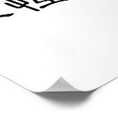 Chinesisches Symbol für ewige Liebe Poster (Ecke)