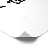 Chinesisches Symbol für ewige Liebe Poster (Ecke)