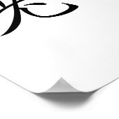 Chinesisches Symbol für Lehrer Poster (Ecke)