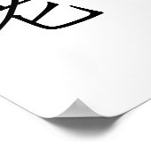 Chinesisches Symbol für Lehrer Poster (Ecke)