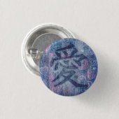 Chinesisches Symbol für Liebe Denim & Abzeichen Button (Vorne & Hinten)