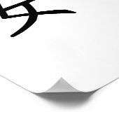 Chinesisches Symbol für Ruhe, Ruhe Poster (Ecke)