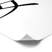Chinesisches Symbol für Ruhe, Ruhe Poster (Ecke)