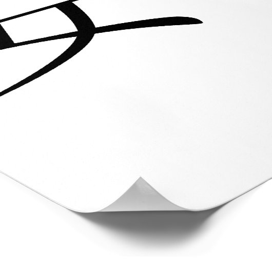 Chinesisches Symbol für Ruhe, Ruhe Poster (Ecke)