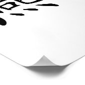 Chinesisches Symbol für Schlucken Poster (Ecke)