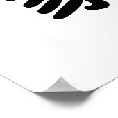 Chinesisches Symbol für Zuhause Poster (Ecke)