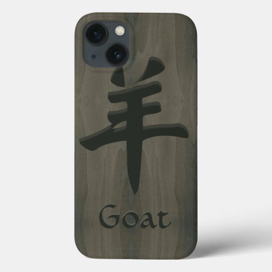 Chinesisches Symbol-Imitat Ziegen-Schaf-RAMYang Case-Mate iPhone Hülle (Rückseite)