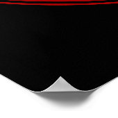 Chinesisches Symbol Jahr des Drachen BRB Poster (Ecke)