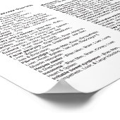 Chinesisches System der Aurikulären Ohrakupunktur Poster (Ecke)