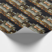 Chinesisches Tempelwrapping-Papier Geschenkpapier (Ecke)