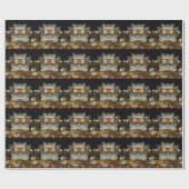 Chinesisches Tempelwrapping-Papier Geschenkpapier (Flach)