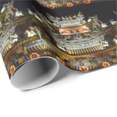 Chinesisches Tempelwrapping-Papier Geschenkpapier (Rolleneckpunkt)