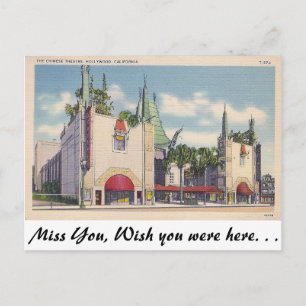 Chinesisches Theater, Hollywood, Kalifornien Postkarte