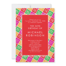 Chinesisches Thema 50. oder eine Geburtstagsparty