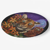 Chinesisches Tierjahr der Tiger Paper-Teller Pappteller (Schrägansicht)