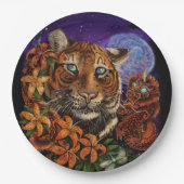 Chinesisches Tierjahr der Tiger Paper-Teller Pappteller (Vorderseite)