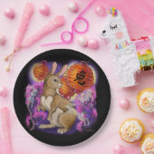 Chinesisches Tierjahr des Kaninchens Pappteller (Party)