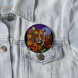 Chinesisches Tierjahr des Tiger Button