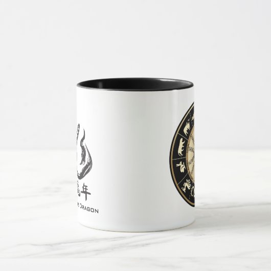 Chinesisches Tierkreis-Diagramm - Jahr des Drachen Tasse (Zentrum)